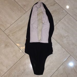 Black and white leotard